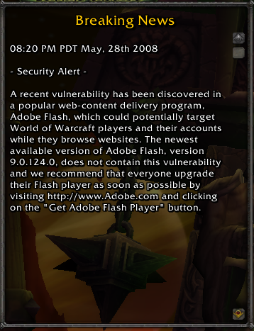 Flash Vulnerability