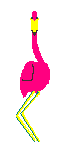 Dancing Pink Flamingo