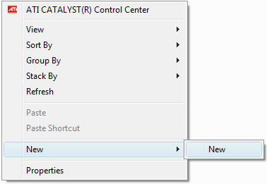 Microsoft Vista - Create a New New